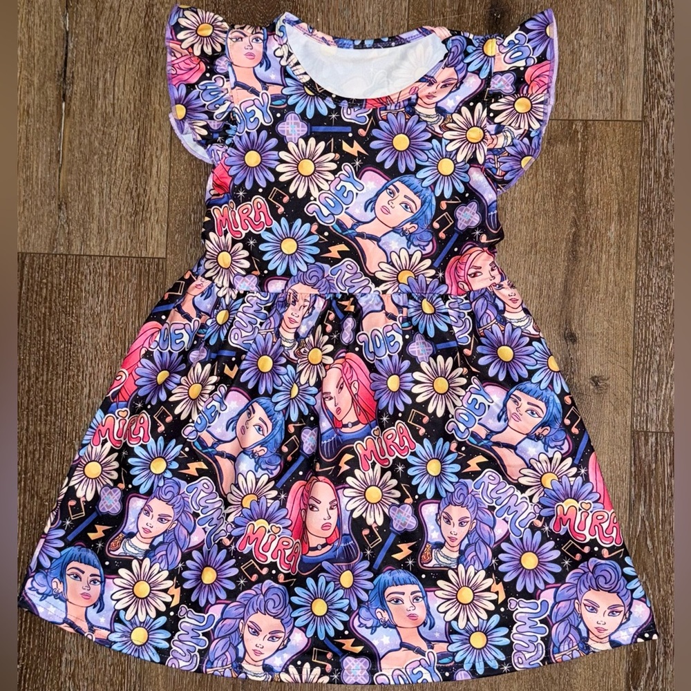 Kpop Demon Hunters Print Dress